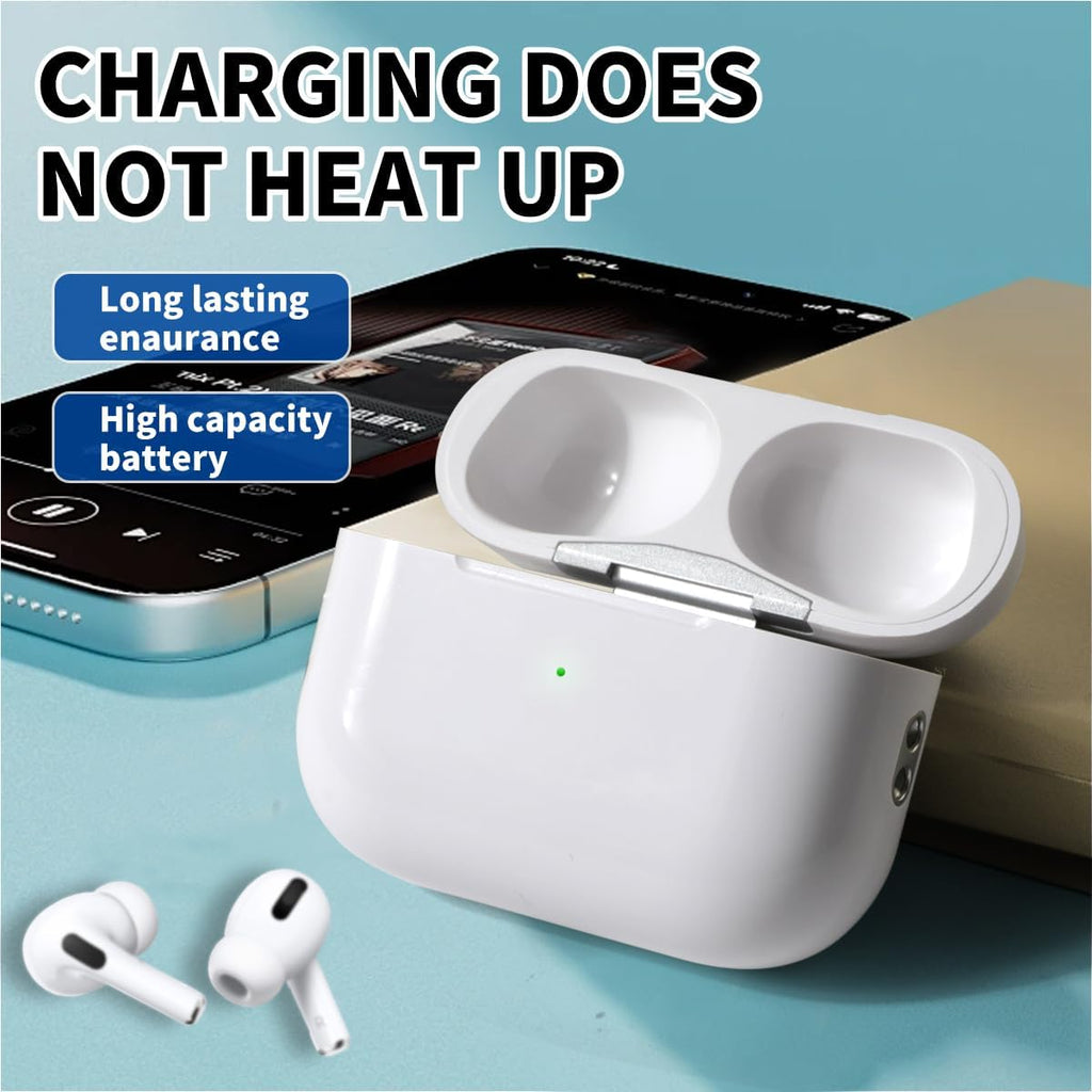 Wireless Charging Case Replacement Compatible with AirPods Pro 1st & 2nd Generation, AirPods Pro 1st & 2nd Charger with Bluetooth Pairing Sync Button