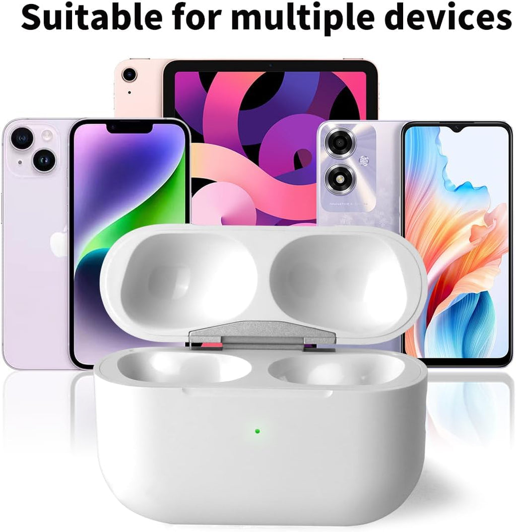 Wireless Charging Case Replacement Compatible with AirPods Pro 1st & 2nd Generation, AirPods Pro 1st & 2nd Charger with Bluetooth Pairing Sync Button